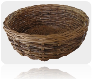 fruit basket banana leaf